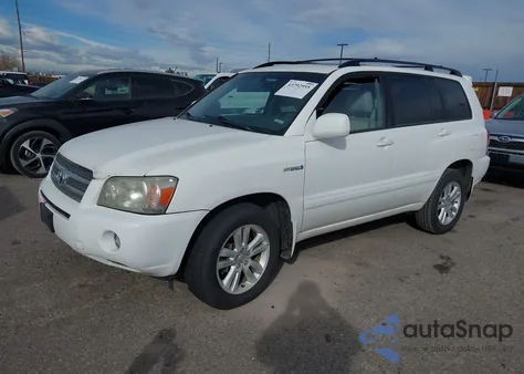 2006 Toyota Highlander Hybrid V6 from USA, damaged, VIN JTEEW21A460026306